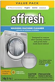 Affresh W10501250 Washing Machine Cleaner, 6 Tablets: Cleans Front Load and Top Load Washers, Including HE