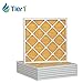 Tier1 12x12x1 Merv 11 Pleated Air/Furnace Filter -6 Pack