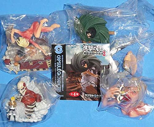 Amazon 海洋堂 カプセルq 進撃の巨人 絶望と反攻のヴィネット2 全4種 立体機動の兵士 リヴァイ アルミンの戦い 榎木ともひで フィギュア フィギュア ドール 通販