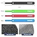 Reusable Fastening Cable Straps and Cable Ties, FONKEN Hook and Loop Tape 40Pcs Wire Straps Management Cord Organizer Straps 5 inch Strap Fastener to Keep Cords Organized (Multicolor)