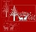 Wall Stickers,Homecube Removable Wall Art Decal Christmas Tree Elk Window Decoration Wall Decal Wallpaper Mural for Market Home Decor(White)