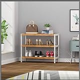 Vencier Bamboo Shoe Rack Natural 3 Tier Easy Assembly Large Capacity view 3