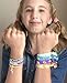 Unicorn Gifts, Hair Ties and Charm Bracelet - No Crease Elastic 7pc Hair Ties and Handmade Rainbow Wristband Matching Set and Bag - Jewelry For Women, and Teen Girls - Party Supplies, Favors, and Toys