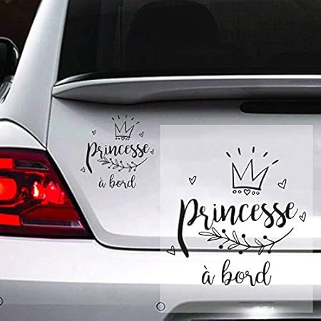 Noir Ma Petite Vitrine Sticker Bebe A Bord Pour Voiture Princesse Cadeaux Et Produits Derives Auto Et Moto