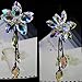 UZHOPM Beautiful Crystal Flower Car Pendant Lucky Hanging Ornament Car Interior Decoration Car Accessories Home Decor(Colorful)