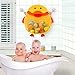 Safe&Care Bath Toy Organizer, Bathroom Toy Net Bag Baby Bath Toy Storage Mesh Net for Toddler Bath Toys Quick Dry Mildew Free/Antibacterial/Odorless Cute Duck with Two Heavy Duty Suction Cups