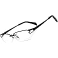 Agstum Luxury Titanium Semi Rimless Business Glasses Frame Eyeglasses Clear Lens