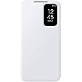 SAMSUNG Galaxy S23 FE S-View Wallet Phone Case, Protective Cover with Card Holder Slot, Finger Tap Display Window, US Version, EF-ZS711CWEGUS, White