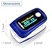 Metene Fingertip Pulse Oximeter Blood Oxygen Saturation Monitor with Lanyard & LED Screen