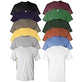 EVERYDAY TEES Men's Heavy Cotton Tee (Pack of 12), Assorted Mixed Color Small to 5XL