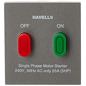 Havells ORO 25A Motor Starter (Magnesium Grey, Pack of 2)