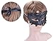 Mens Masquerade Mask Greek Roman Party Mask Mardi Gras Halloween Mask Black
