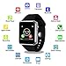 Bluetooth Smart Watch KKCITE 2.5D Screen Smartwatch Phone with SIM 2G GSM for Android Smartphones Support Sleep Monitor, Push Message, Camera Unlocked Watch Men Women Kids (A1-Black)