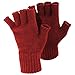 FLOSO® Ladies/Womens Winter Fingerless Gloves (One Size) (Black)