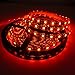 Led World Black PCB 5M 5050 SMD 300 Leds Red Color Waterproof Flexible Strip Lights DC12V