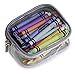 Keokee Clear Toiletry Bag Set, Quart Size with Smaller Case for Travel and Organizing, TSA Approved for 3-1-1 Liquids (Clear + Gray)