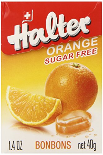 Halter Sugar Free Candy, Orange, 1.4-Ounce Boxes (Pack of 8)