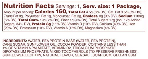 Ripple Kids Dairy-Free Nutritional 8g Protein Beverage, Chocolate Flavor (Pack of 16) | Great for Breakfast, Snacking and Lunchboxes | Soy-Free, Nut-Free, Gluten-Free, Non-GMOÂ 