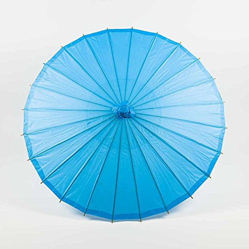Quasimoon PaperLanternStore.com 20" Turquoise Paper Parasol Umbrella