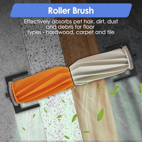 (20pcs) ROMO S/A/P Replacement Parts Set Compatible with DJI ROMO S/A/P Robot Vacuum Cleaner, 2 Roller Brushes, 6 Sets Mats, 4 HEPA Filters, 4 Dust Bags, 4