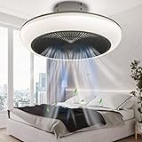 NFOD Ceiling Fans with Lights,18in Modern Enclosed
