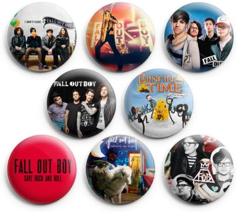 Fall Out Boy Pinback Buttons Pins Badges 1.25" 8Pcs,New