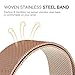 Valkit Compatible Galaxy Watch Active 40mm Bands, 2 Pack 20mm Stainless Steel Solid Band Metal Strap Business Bracelet Wristband Replacement for Galaxy Watch Active 40mm/Galaxy Watch 42mm, Rose Gold