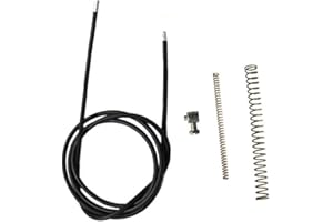 HURI Clutch Cable with Spring Clutch Cable Lock Locker for Motorized Bicycle Bike 49cc 60cc 66cc 80cc 2 Stroke Engine