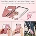 OCYCLONE Cute Glitter Diamond Case with Ring Stand Compatible for iPhone XR for Women Girls, Pink