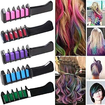 Buy Mandel Temporary Bright Hair Chalk Set 6 Colors Hair Chalk