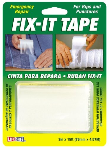 Incom RE638 Ultra Strong Fix It Clear Tape, 3-Inch by 15-Foot