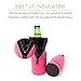 Bottle Insulator - Premium Set Of 6 Colored Insulated Beer Bottle Zipper Coolies - Collapsible Extra Thick Neoprene Bottle Coolers By Trendy Bartender - Keep Your Drinks Chilled