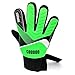 ATHPIK Kids & Youth Soccer Goalkeeper Gloves, Junior Indoor & Outdoor Goalie Gloves with Finger Spines Protection and Strong Grip for Girls and Boys, Size 5-7, 30 Days Warranty (Green, Size 5)