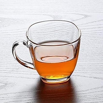 TRUENOW VENTURES PRIVATE LIMITED Glass Tea and Coffee Cup (Transparent, 170ml) Set of 6