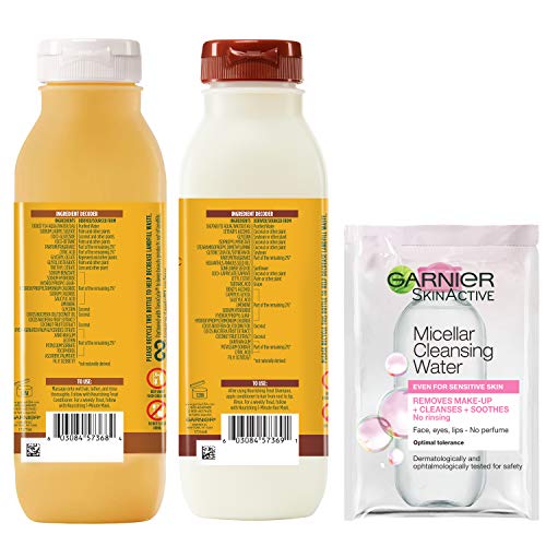 Garnier Haircare Fructis Nourishing Treat Shampoo and Conditioner 98 Percent Naturally Derived Ingredients Nourish Dry… - Image 3