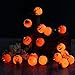 YUNLIGHTS LED Light Up Pumpkin Necklace with 6 Lighting Modes 35-Inch Party Favors, 2 Pack (Orange)