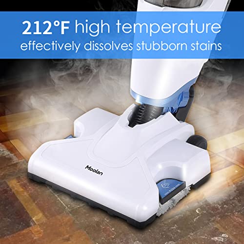 Moolan Steam Mop and Vacuum All in One 18Kpa WetDry Steam and Vacuum Cleaner Combo with HEPA