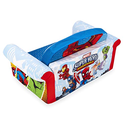 Marshmallow Furniture, Children's 2-in-1 Flip Open Foam Sofa, Marvel Super Hero Adventures, by Spin Master - Thumbnail 7