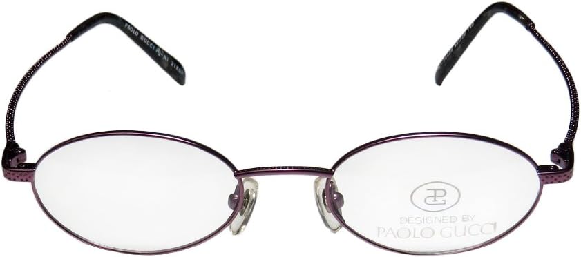 New & Season & Genuine - Brand: Paolo Gucci Style/model: 7442r Gender: Mens/Womens Prescription Ready Affordable Oval Full-rim Eyeglasses/Eyewear (48-20-140, Purple)