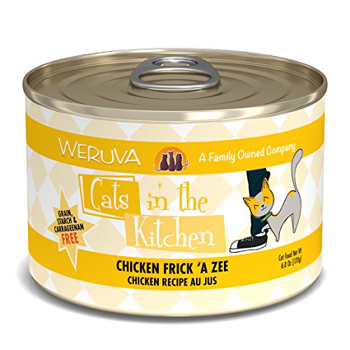 Weruva Cats In The Kitchen, Chicken Frick 'A Zee With Chicken Au Jus Cat Food, 6Oz Can (Pack Of 24)