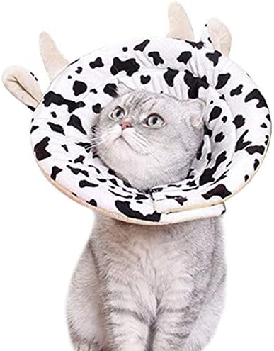 Jubangb エリザベスカラー ソフト 猫 小型犬 犬用エリザベスカラー 犬 中型犬 エリザベス カラー マジックテープ 大型犬 舐め防止 猫首輪 柔らかい ドッグ ペット 保護首輪 引っ掻き防止 ペット保護襟 傷口保護 牛 2xl