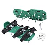 Lawn Aerator Sandals / Aerating Spikes Heavy Duty Spiked Shoes 3 Straps with Zinc Alloy Metal Buckles and Nails for Lawn Care Aeration by Lizber