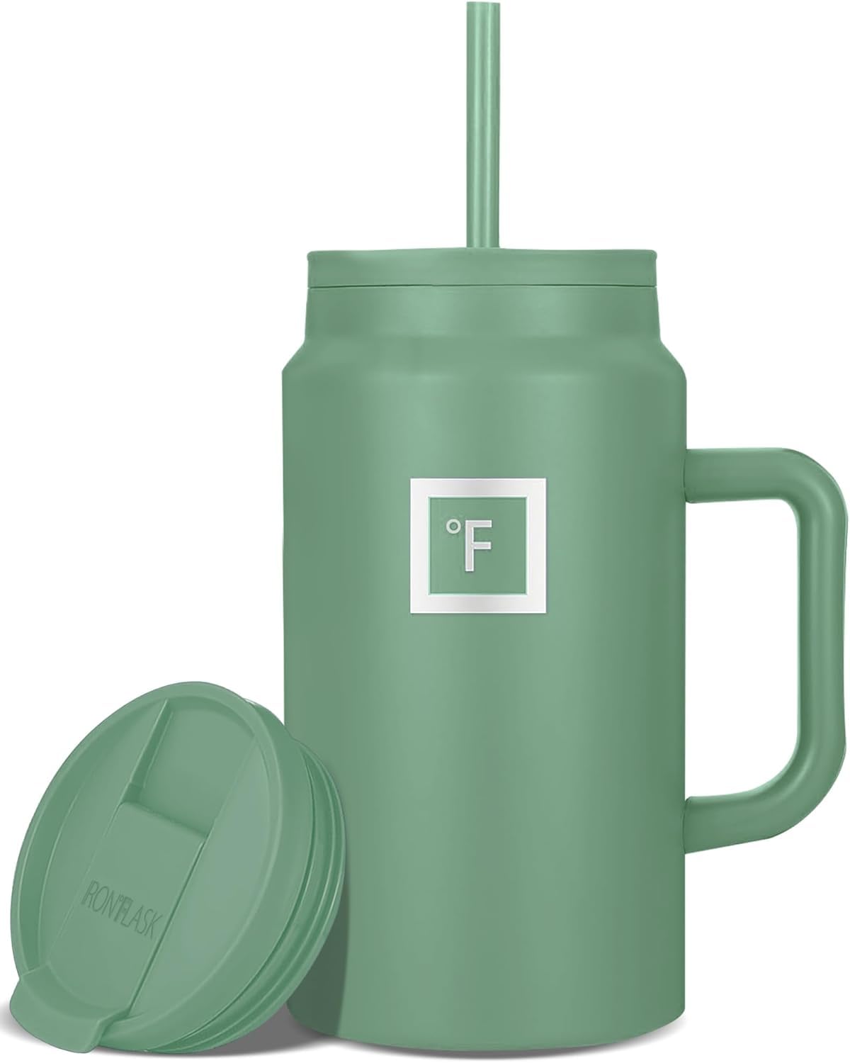IRON °FLASK Co-Pilot Insulated Mug w/Straw & Flip