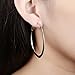 50mm Basketball Flattened Big Hoop Earrings Silver For Womens Nice Gift (silver)