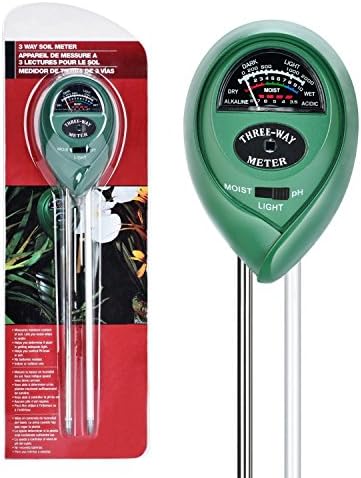 Soil PH Moisture Meter, Digital 3-in-1 Soil Moisture Testers Kit Outdoor &amp; Indoor for Garden Farm Lawn Planter, Easy Read Indicator