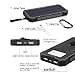Solar Chargers 15000mAh, Soluser Portable Dual USB Solar Battery Fast Charger External Battery Pack, Solar Phone Charger Power Bank with 6LED Flashlight for Smartphones Tablet Camera