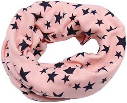 TAORE Knit Woolen Baby Scarf Neck Winter Warmer Neckerchief (Pink A)