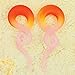 BodyJ4You 2PC Glass Ear Tapers Plugs 0G Red Pink Swirl Spiral Gauges Piercing Jewelry Set