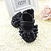 DZT1968® Baby Girl Soft Sole Princess Mary Jane Shoes Prewalker (0~6 Months Baby) Black