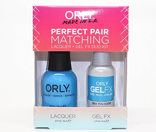 Orly Perfect Pair Matching Nail Polish + Gel FX Combo 2ct/pk (30930 - Sea You Soon)